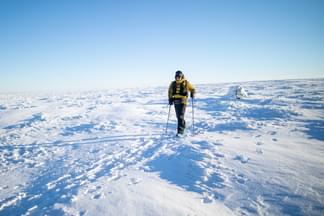 Spine race Snow scene