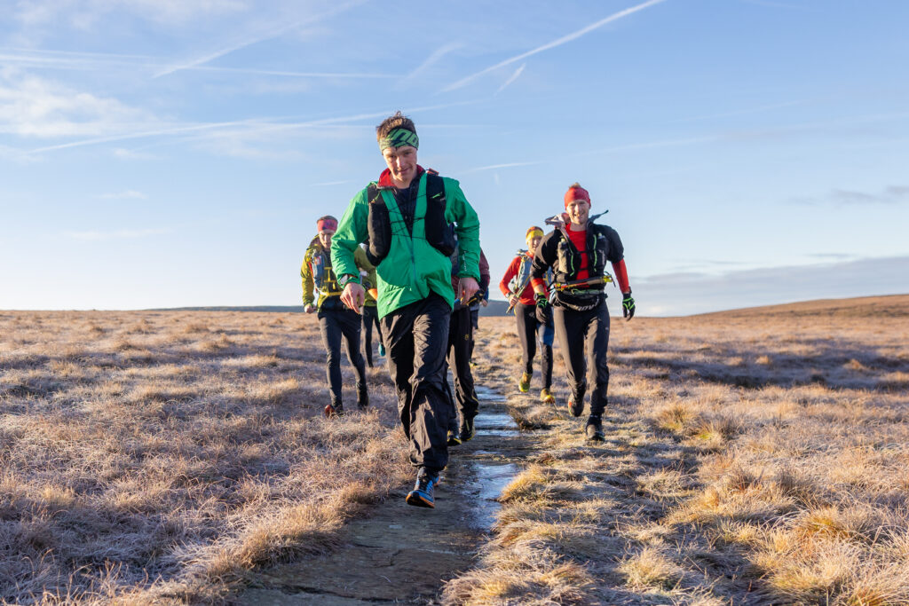 Jack Scott Leading the pack Spine race 2024 Pic Jamie Rutherford