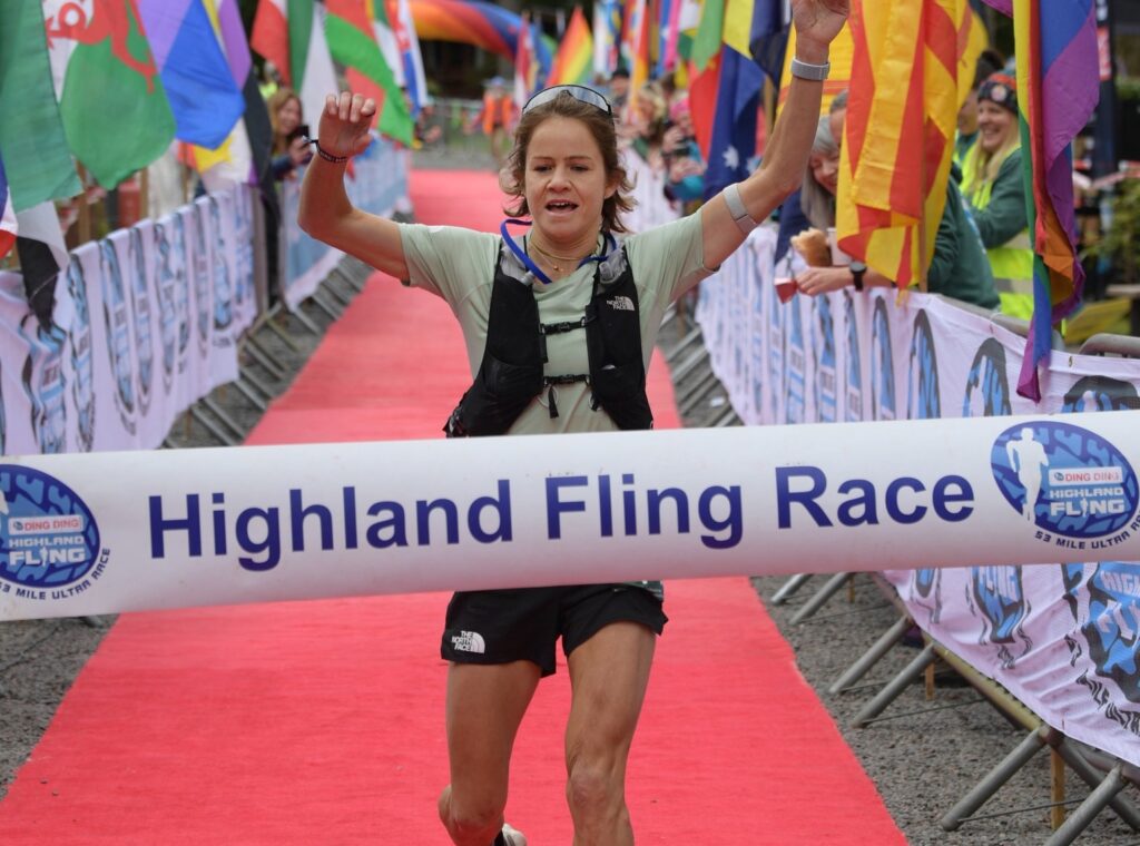 Elsey Davis wins 2024 Highland Fling Race Pic Graham Hewiston