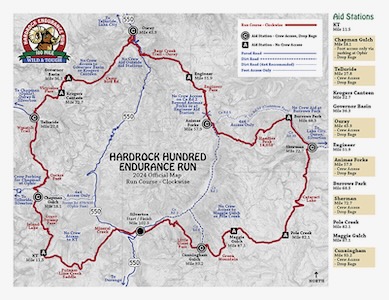 Hardrock 100 map