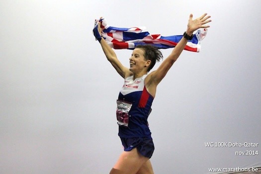 Ellie Greenwood Doha 2014 Pic, Marathons.be.