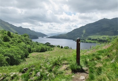 Dario's Post. Looking back down Loch Lomond Pic Fiona Rennie