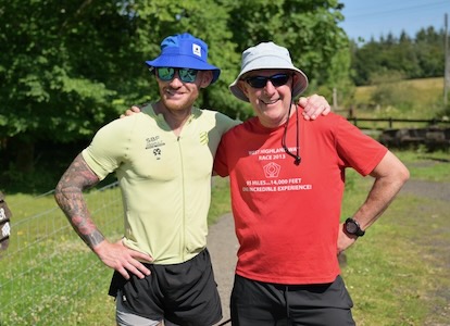 Scott Brown with Keith Hughes, Previous double WHWay FKT holder Pic Scott Brown