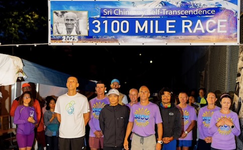 Sri Chinmoy 3,100 mile race 2025 Start PIC SCMT