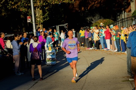 Sri Chinmoy 3,100 mile race 2025 Vasu , early morning PIC SCMT