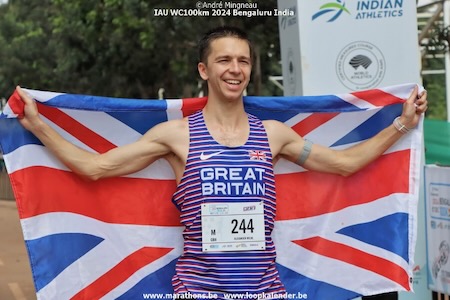 Alex Milne, World 100km Bengalaru India Dec 2024